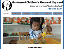 Tablet Screenshot of haywardmontessori.org